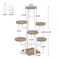Metal and Wood 7-Tier Indoor Plant Stand with Scratch-Resistant Shelves